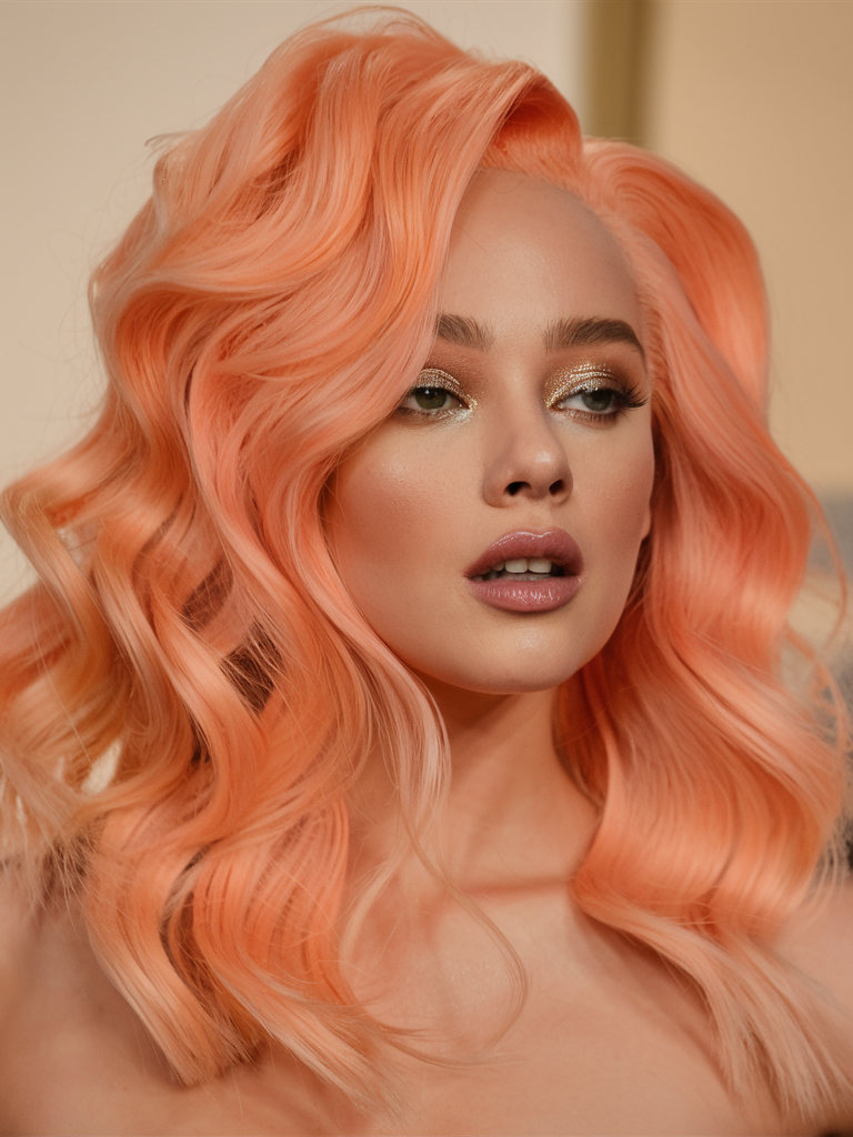 Peach Hair Color 2025: трендові відтінки для стильного образу