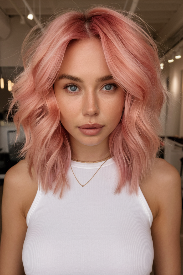 Peach Hair Color 2025: трендові відтінки для стильного образу