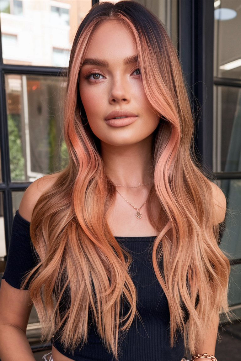 Peach Hair Color 2025: трендові відтінки для стильного образу