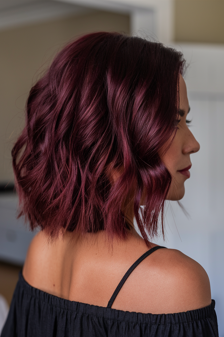 Модний Burgundy Hair Color 2025: тренди та ідеї