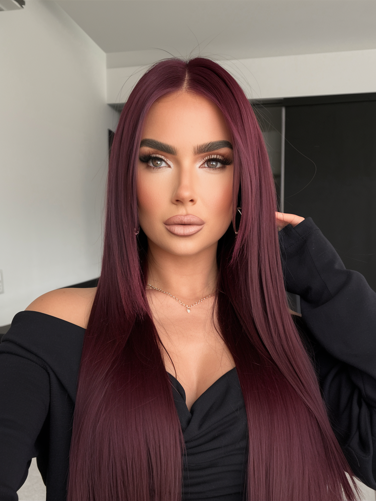 Модний Burgundy Hair Color 2025: тренди та ідеї