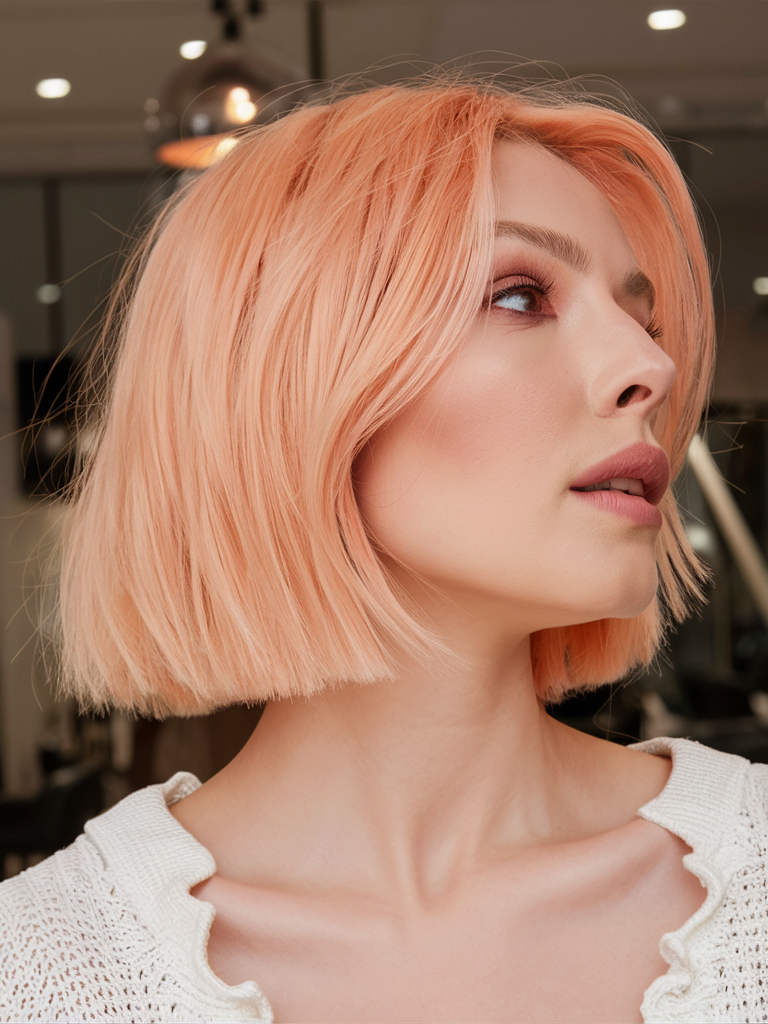 Peach Hair Color 2025: трендові відтінки для стильного образу