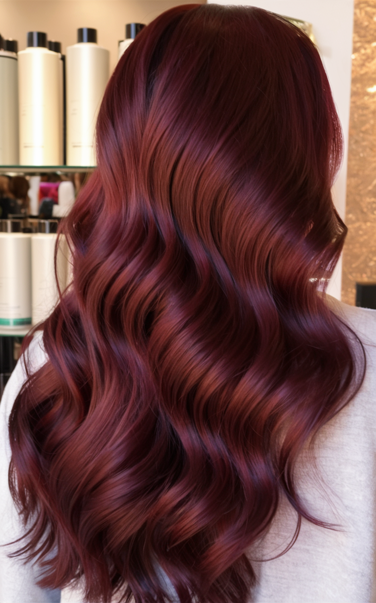 Модний Burgundy Hair Color 2025: тренди та ідеї