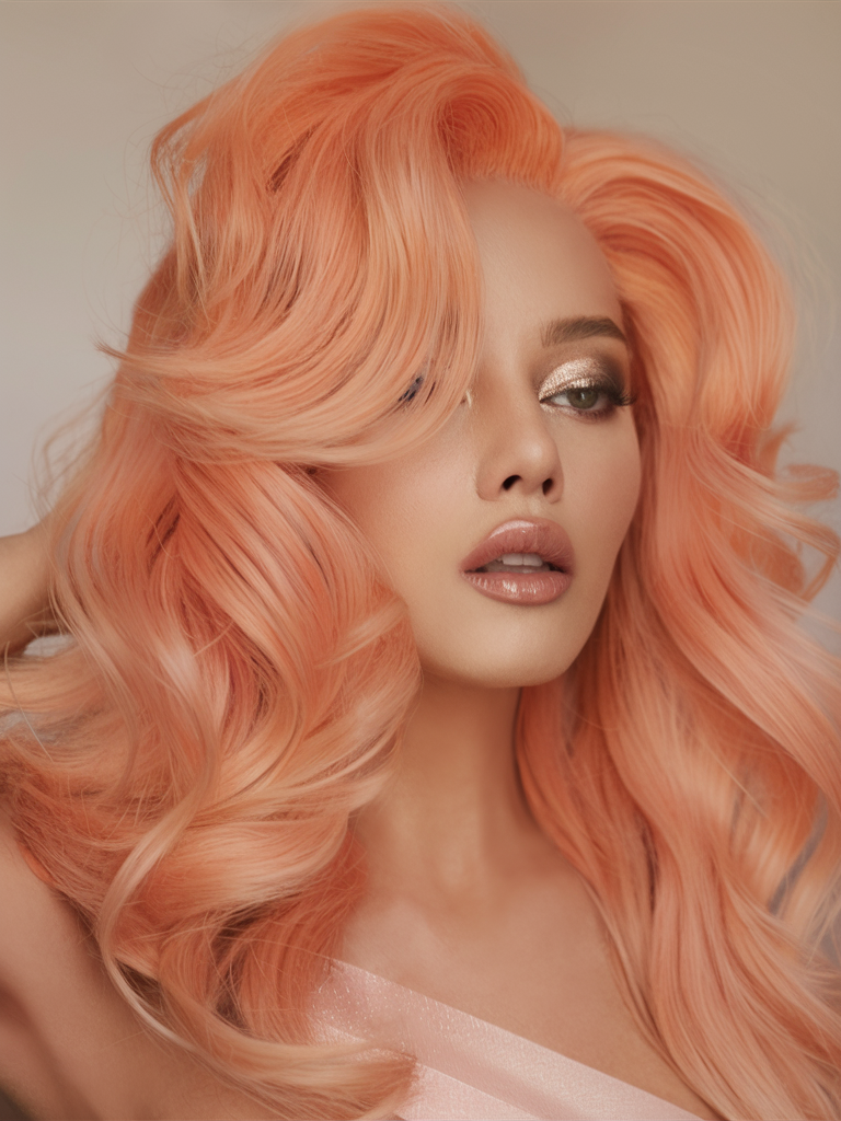 Peach Hair Color 2025: трендові відтінки для стильного образу