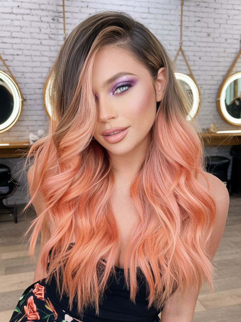 Peach Hair Color 2025: трендові відтінки для стильного образу