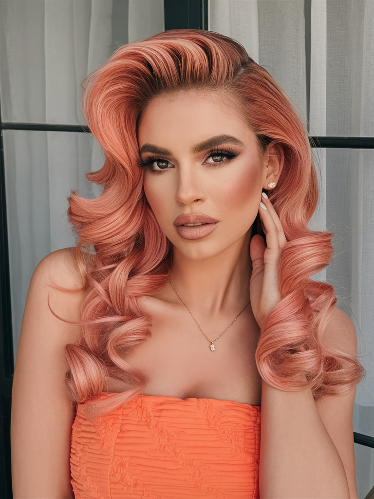 Peach Hair Color 2025: трендові відтінки для стильного образу