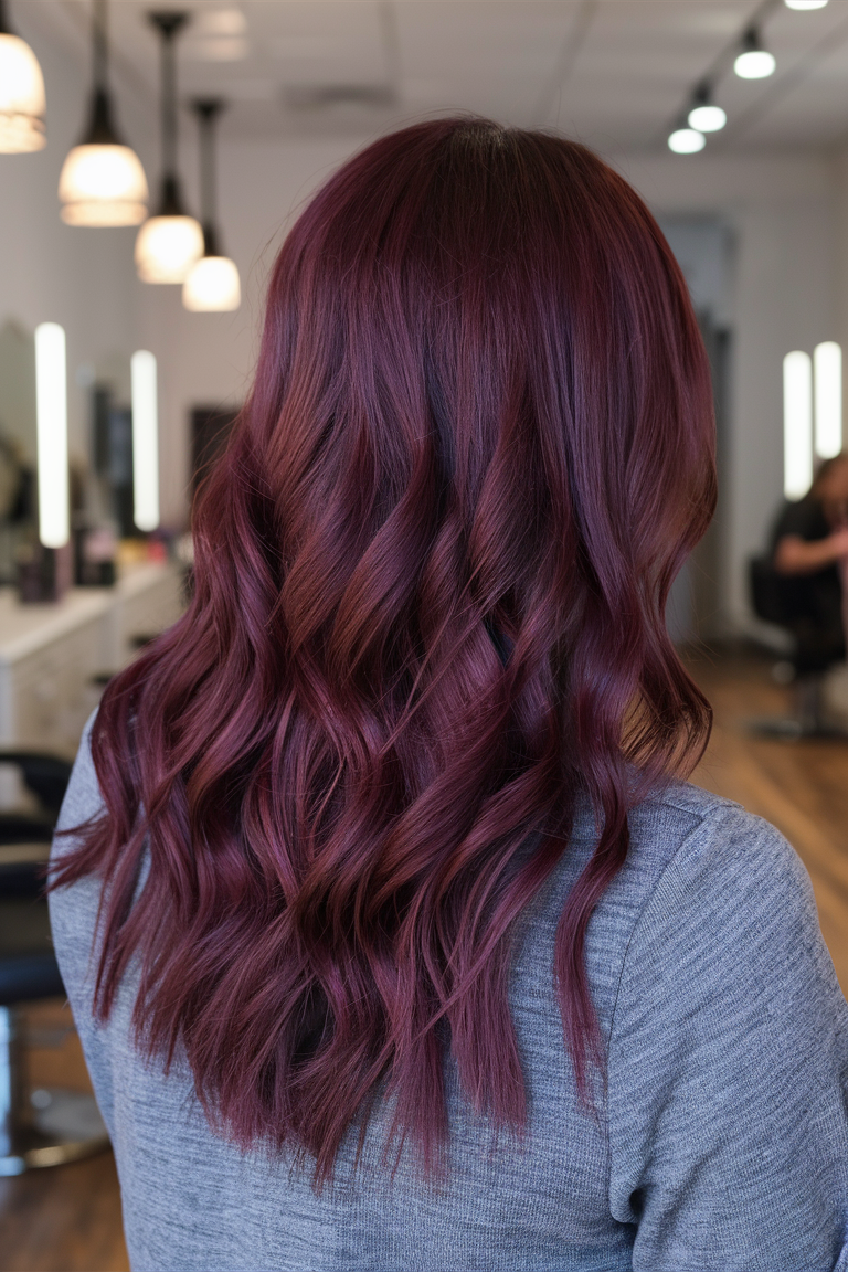 Модний Burgundy Hair Color 2025: тренди та ідеї