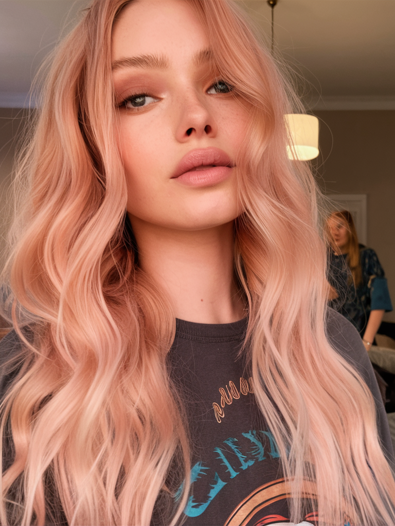 Peach Hair Color 2025: трендові відтінки для стильного образу