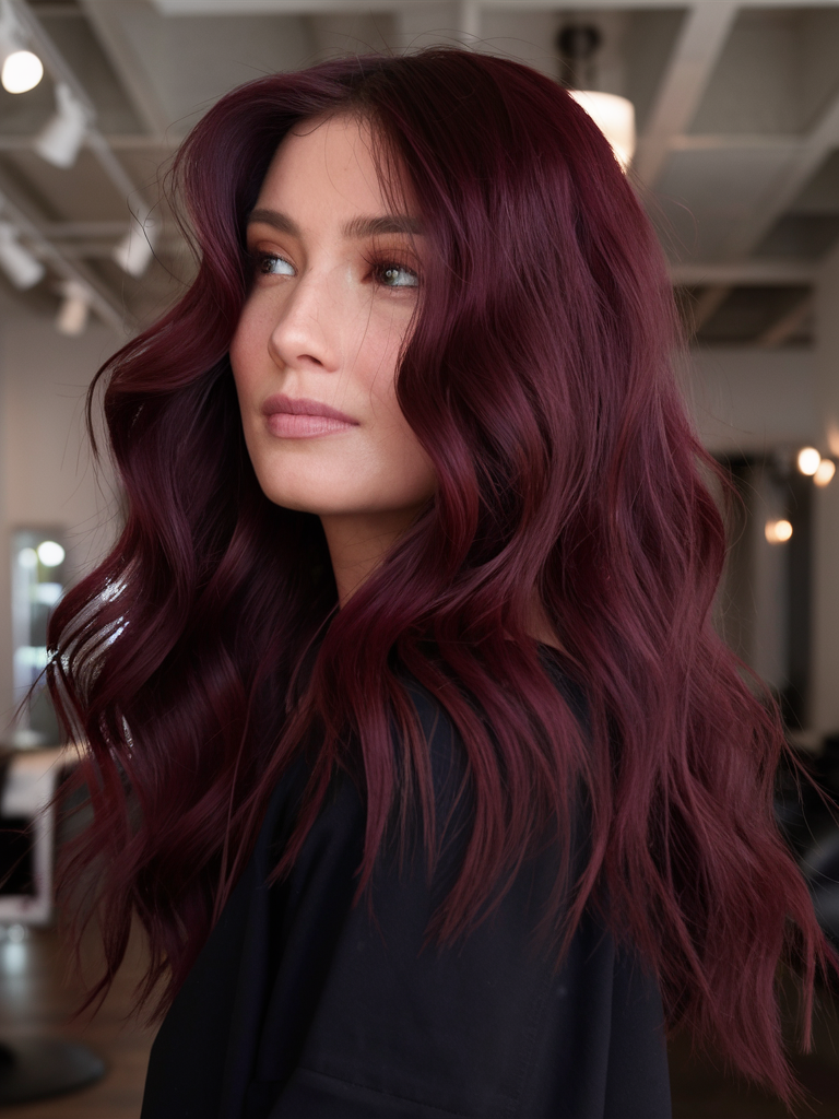 Модний Burgundy Hair Color 2025: тренди та ідеї