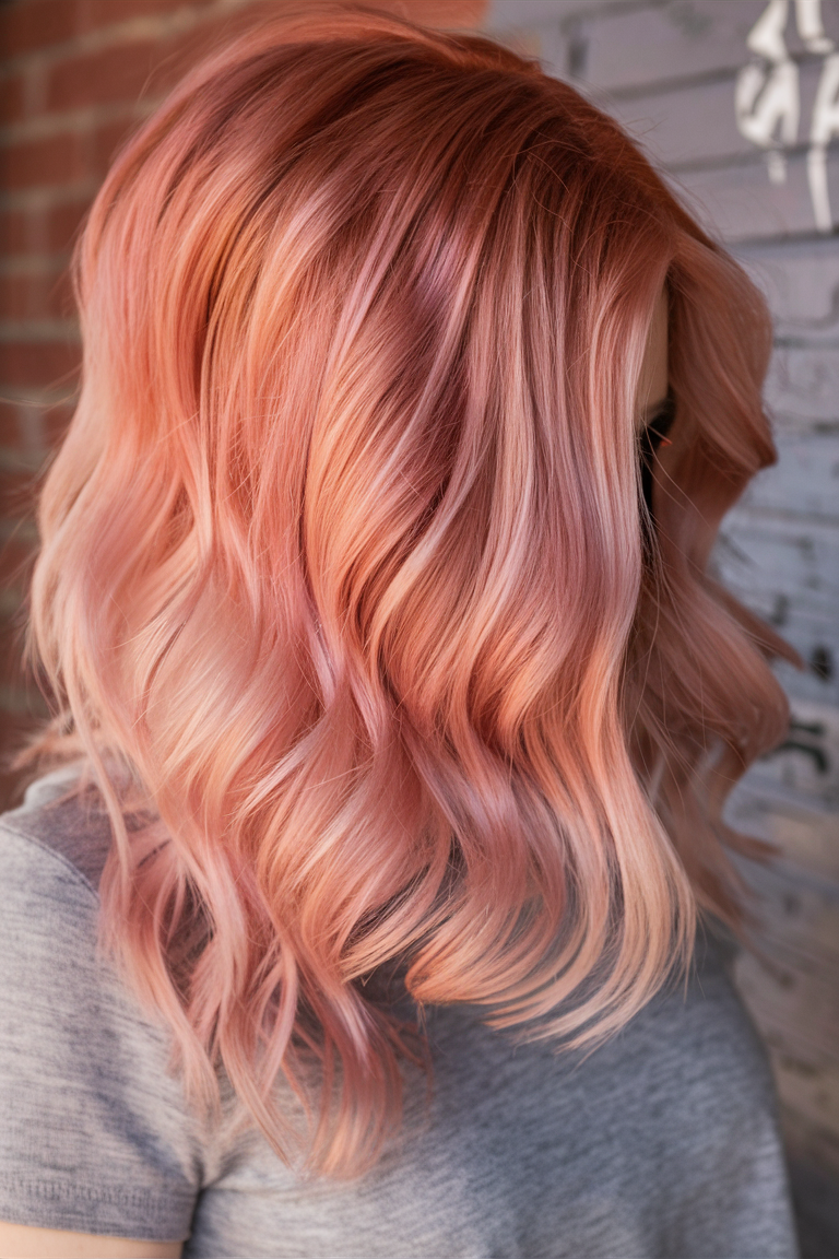 Peach Hair Color 2025: трендові відтінки для стильного образу