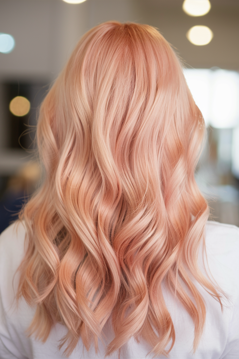 Peach Hair Color 2025: трендові відтінки для стильного образу