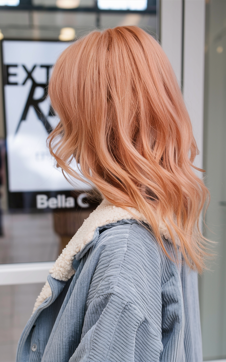 Peach Hair Color 2025: трендові відтінки для стильного образу