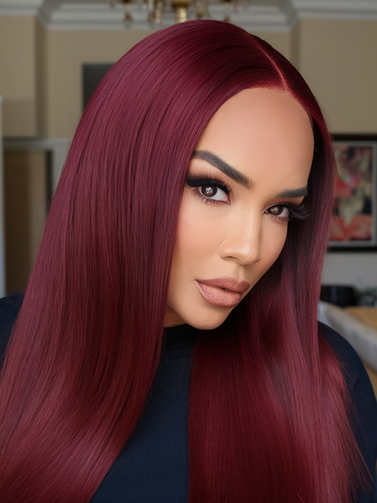 Модний Burgundy Hair Color 2025: тренди та ідеї