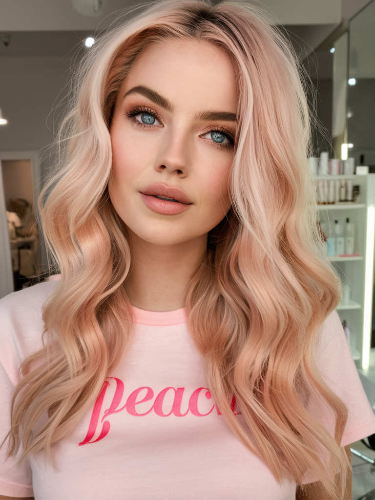 Peach Hair Color 2025: трендові відтінки для стильного образу