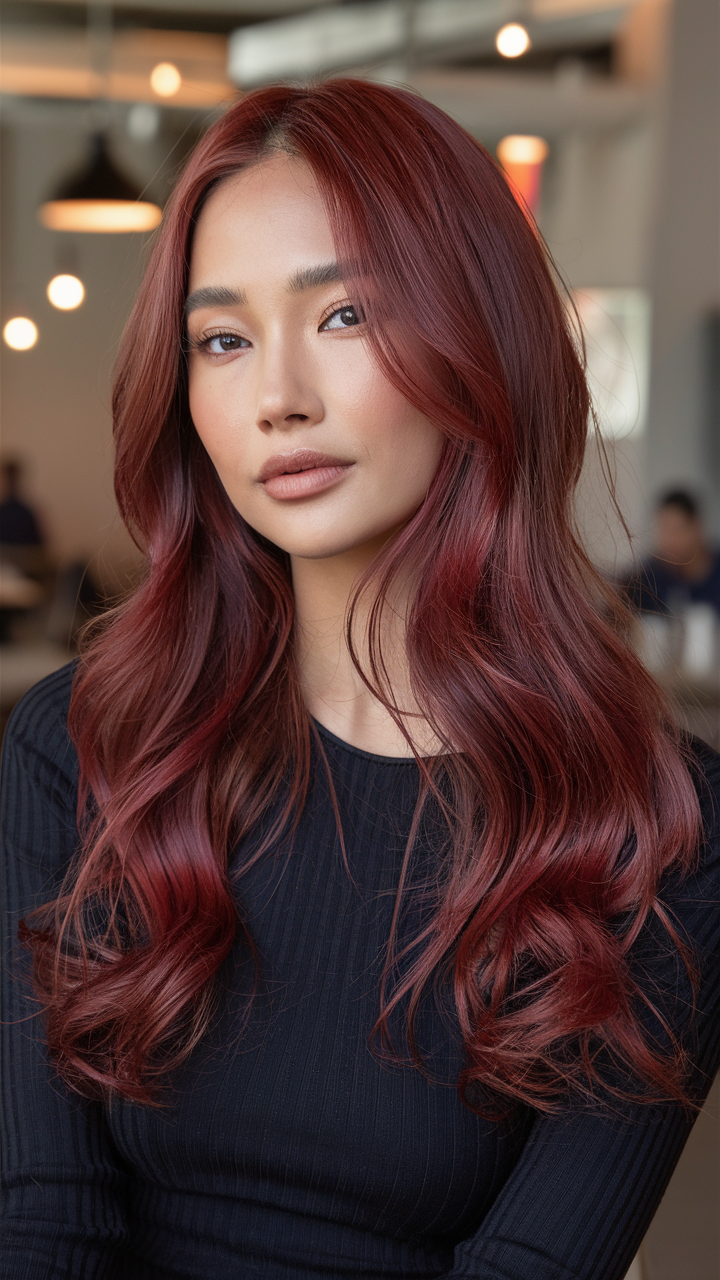 Трендовий Cherry Cola hair color 2025: що потрібно знати