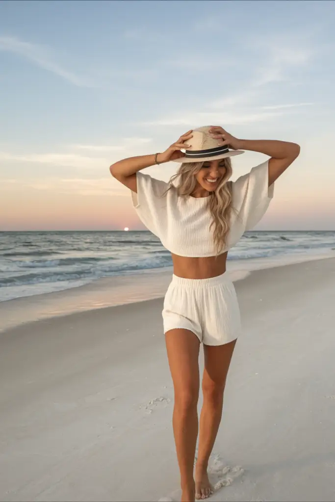 20 идей стильного пляжного образа на лето 2025