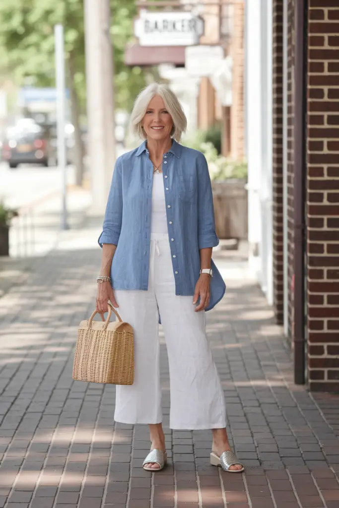 20 стильних літніх нарядів для жінок старше 50 років – мода 2025