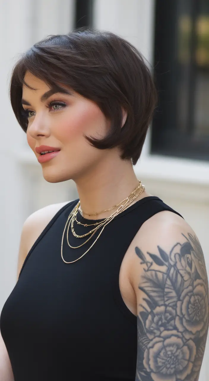 15 модных стрижек, которые идеально подойдут круглому лицу летом 2025 года