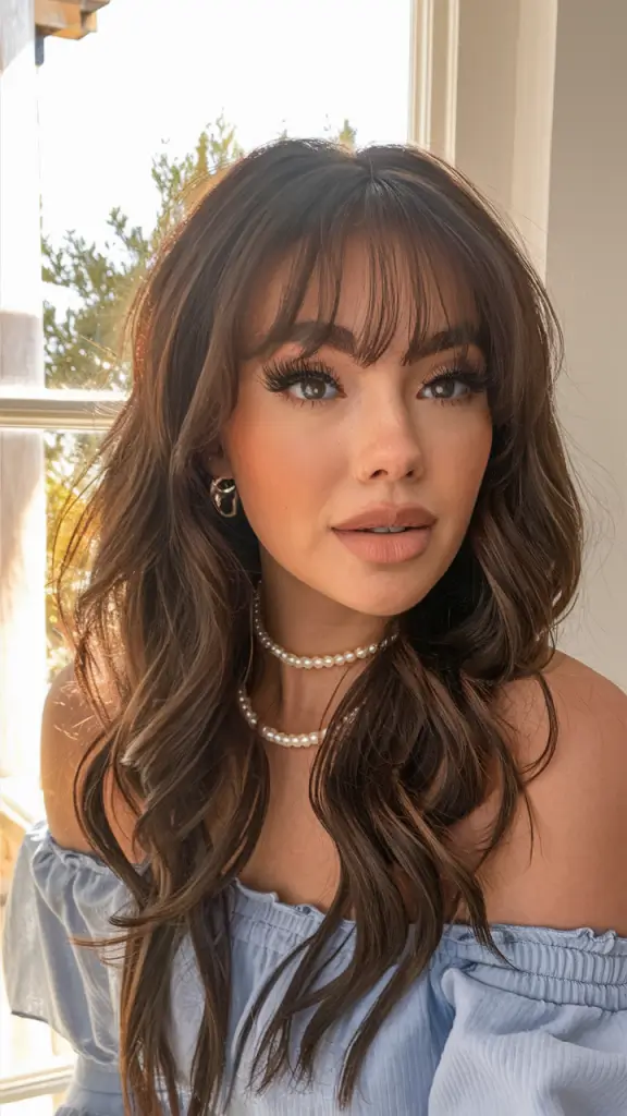 Лето 2025: 19 стильных стрижек с чёлкой, которые стоит попробовать