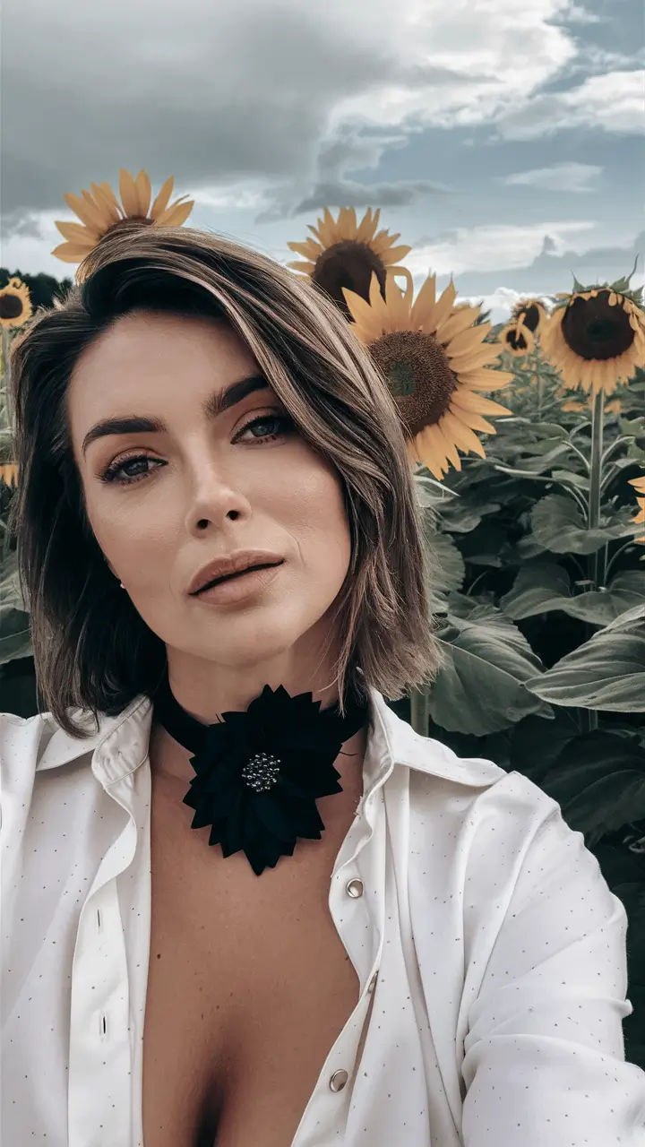модний колір волосся - літо 2025 Попільний шатен з ефектом natural glow