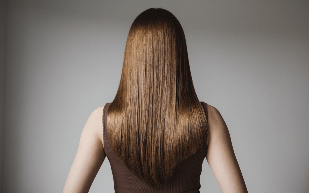 ЖІнка з прямим волоссям