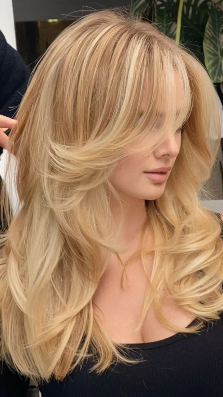 Карамельный блонд — трендовый цвет волос летом 2025: 20 стильных идей