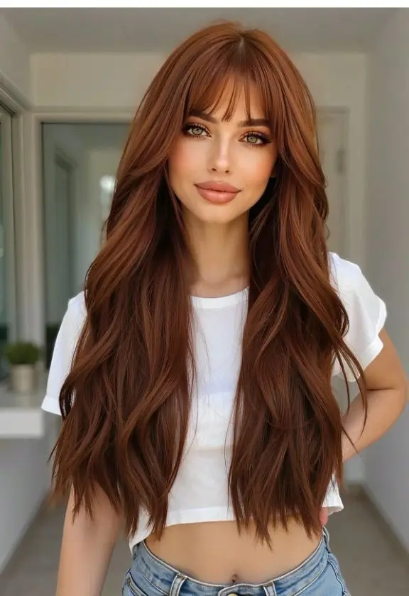 20 модных летних оттенков для тёмных волос, которые будут в тренде в 2025 году