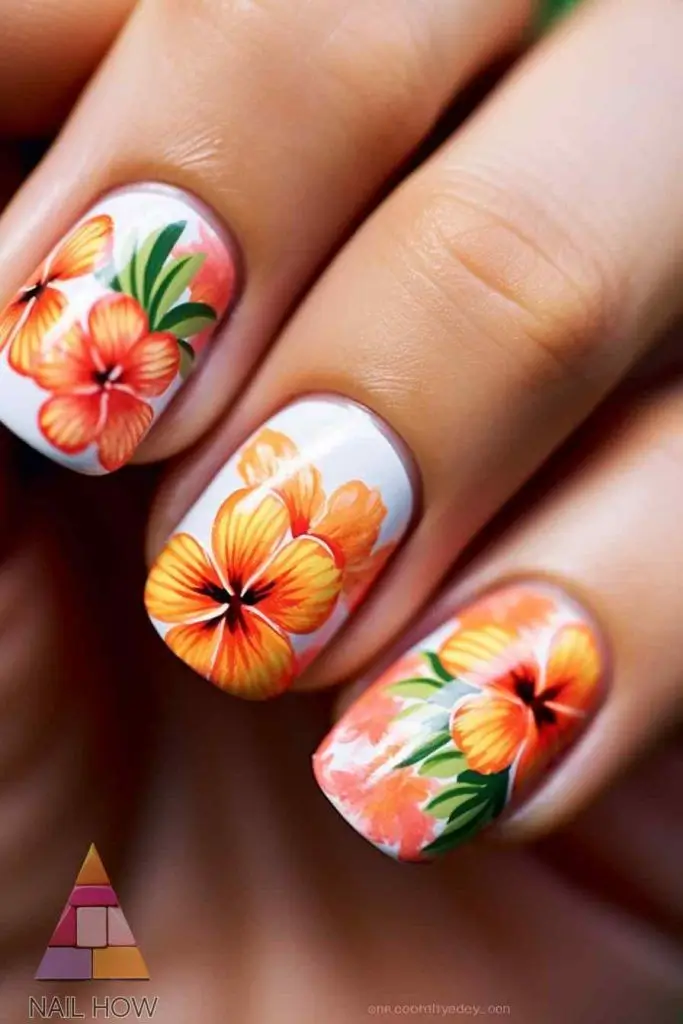 Трендовые оранжевые оттенки маникюра 2025: 15 идей стильного nail-дизайна