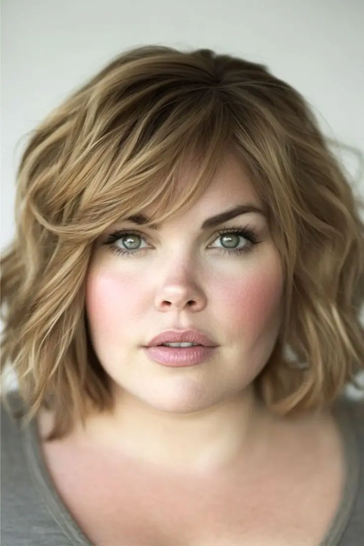 Трендові літні стрижки для круглого обличчя: 15 стильних ідей на 2025 рік