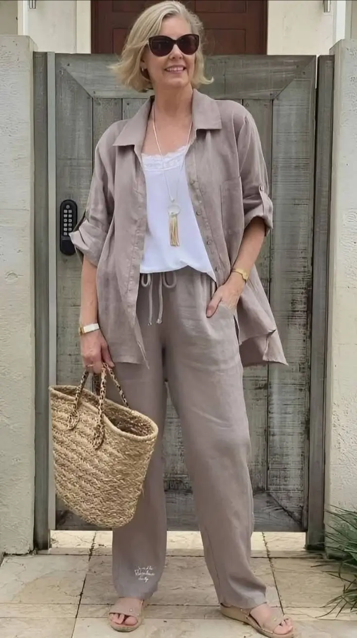 Модный летний омолаживающий гардероб для женщин после 50: 15 стильных идей