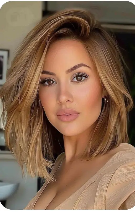 Карамельный блонд — трендовый цвет волос летом 2025: 20 стильных идей