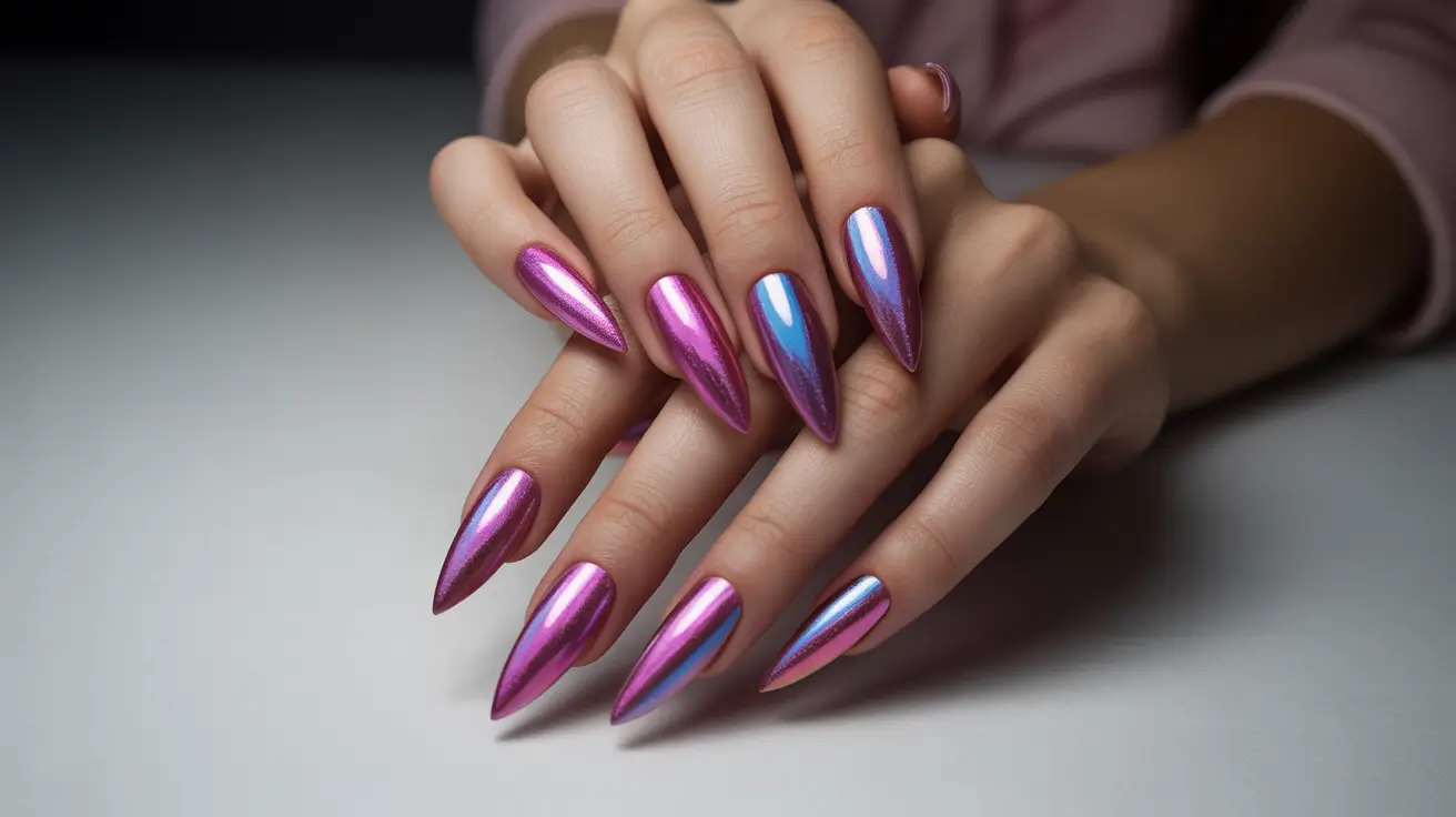 15 найкращих ідей хромованого манікюру на літо 2025