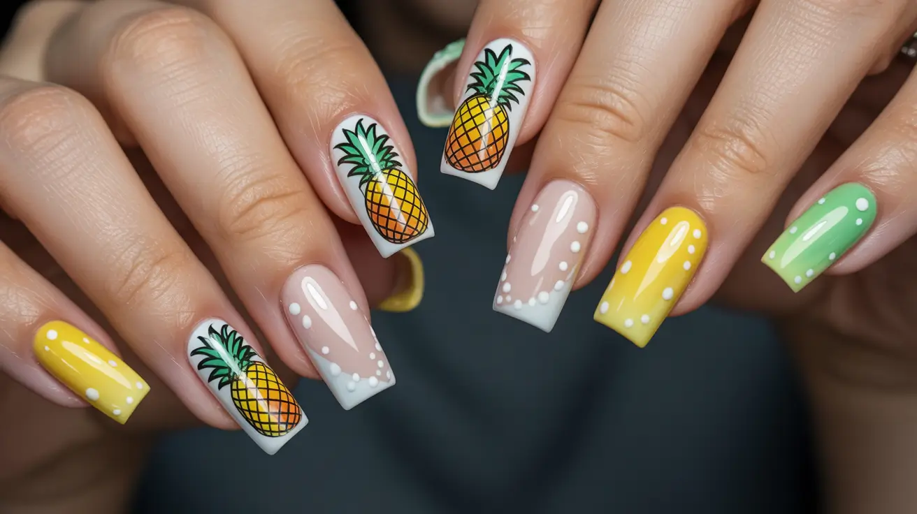 18 лучших идей летнего маникюра 2025 на квадратные ногти