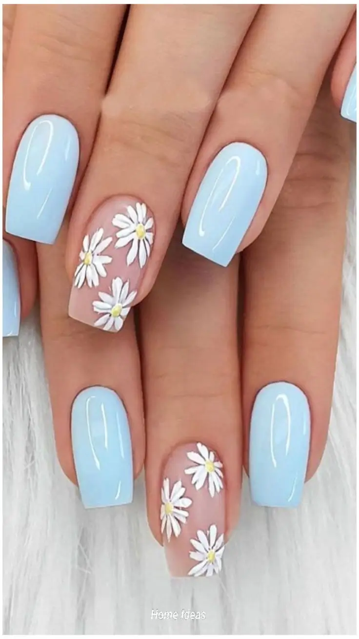 18 лучших идей летнего маникюра 2025 на квадратные ногти