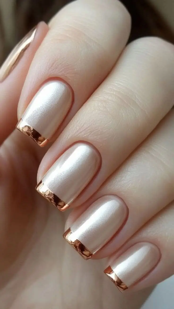 Трендовый летний френч 2025 на короткие ногти — 20 свежих идей