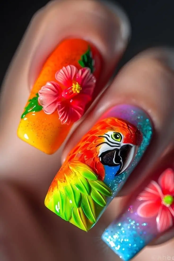 Летний нейл-арт 2025: 15 модных идей маникюра на жаркий сезон