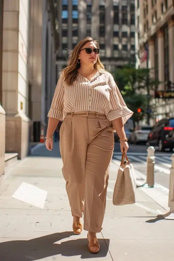 Летняя мода 2025 для полных женщин: 20 стильных идей