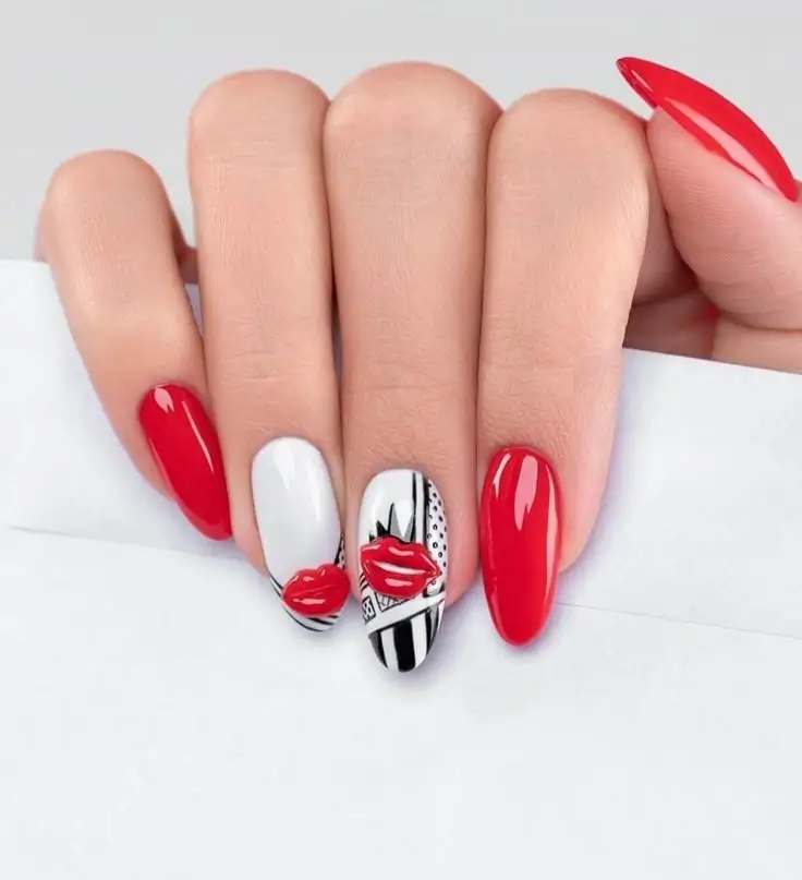 Червоний манікюр – найкращі літні відтінки та ідеї 2025 року