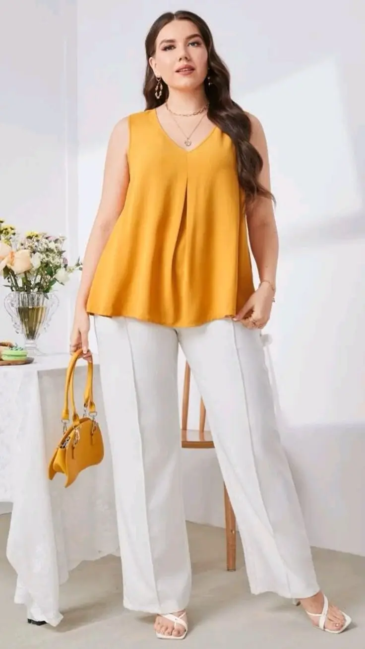 Летняя мода 2025 для полных женщин: 20 стильных идей