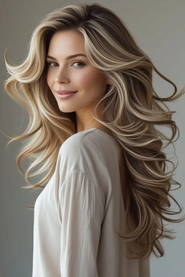 Карамельный блонд — трендовый цвет волос летом 2025: 20 стильных идей