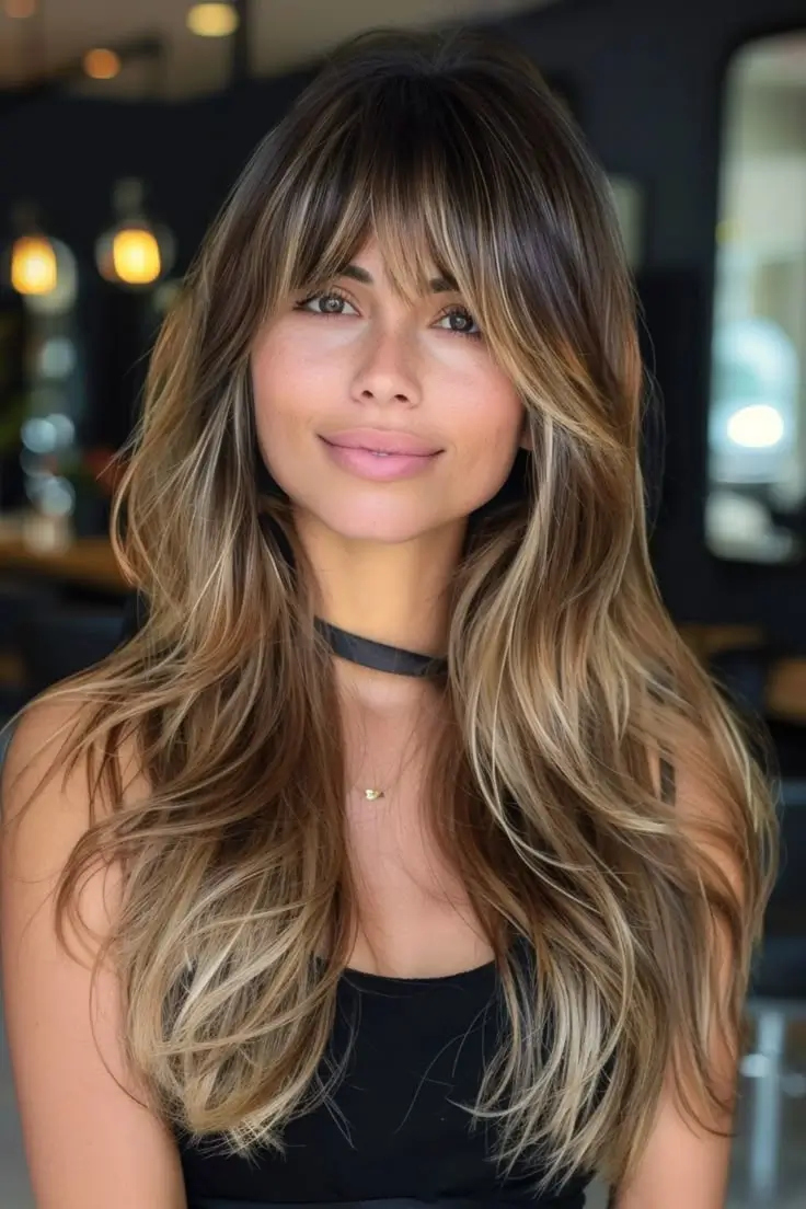 Трендовые летние оттенки волос для брюнеток: 15 модных идей