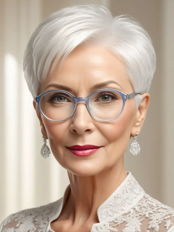 Летние стрижки, которые подчеркивают благородство седины: 15 стильных идей