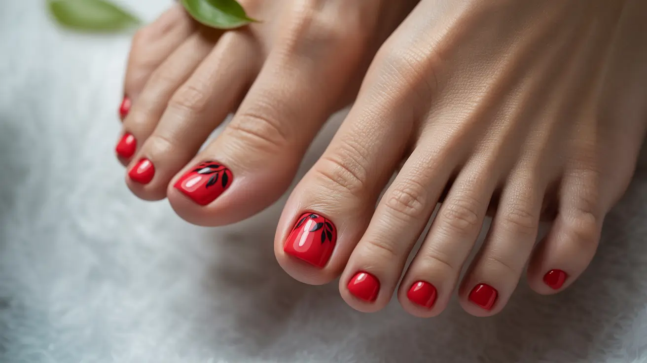 Красный педикюр на лето 2025: 15 стильных идей, которые стоит попробовать