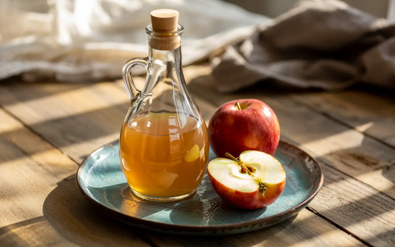 Яблучний оцет та яблука