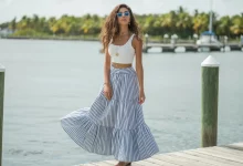 Трендовые летние образы с длинной юбкой: ТОП-15 идей на 2025 год