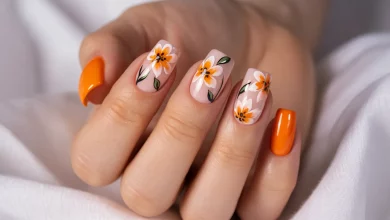 Трендовые оранжевые оттенки маникюра 2025: 15 идей стильного nail-дизайна