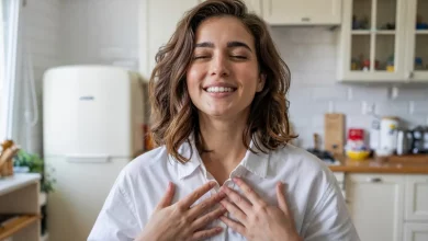 Дівчина радіє