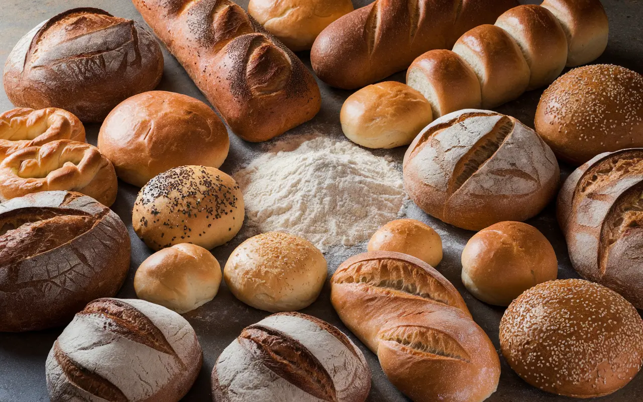 Багато продуктів з борошна