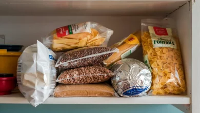Крупы и макароны в шкафу