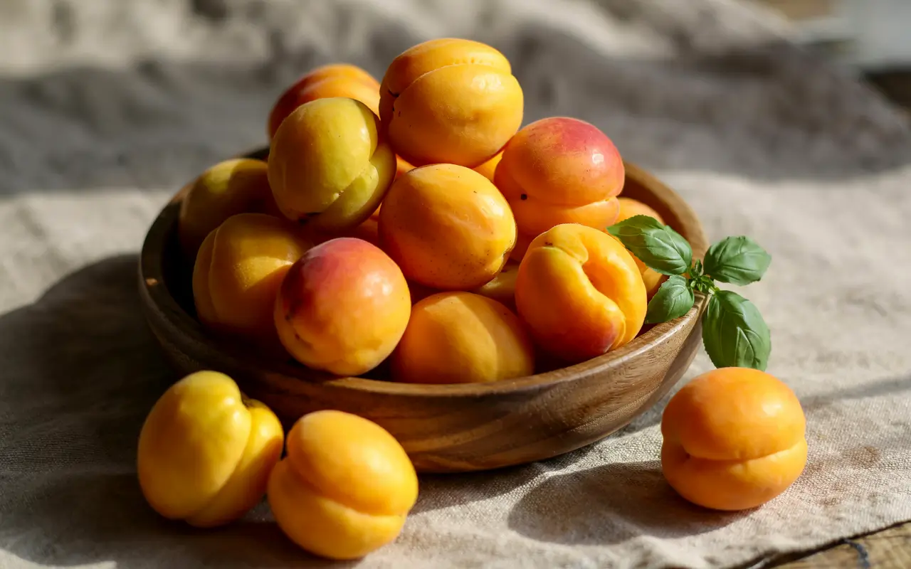 абрикоси на столі